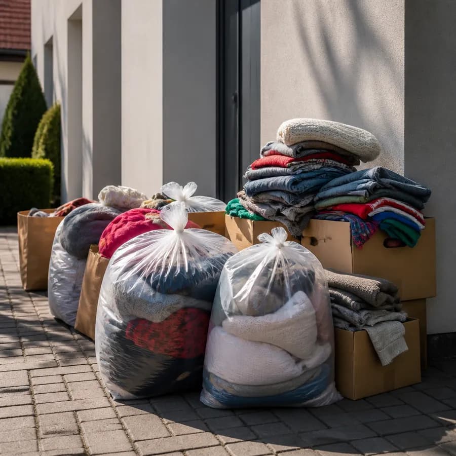 Akcja odbioru niepotrzebnych ubrań na terenie gminy Lututów