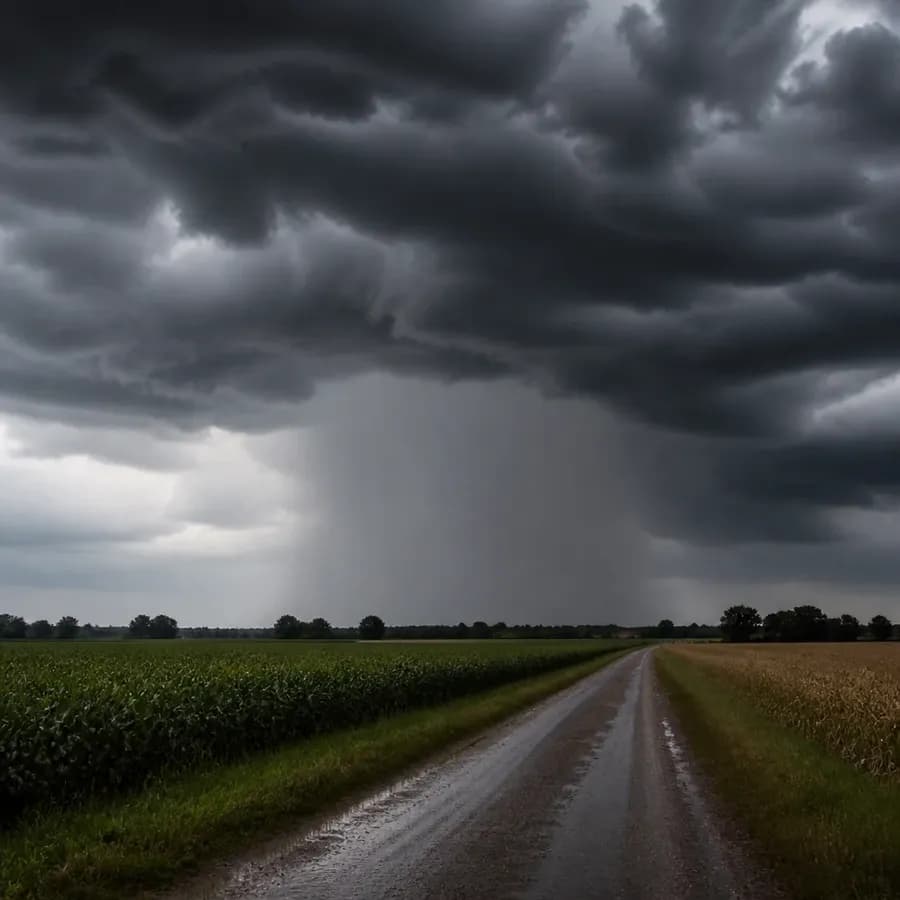 Ostrzeżenie meteorologiczne dla gminy Galewice. Nadchodzą burze z gradem