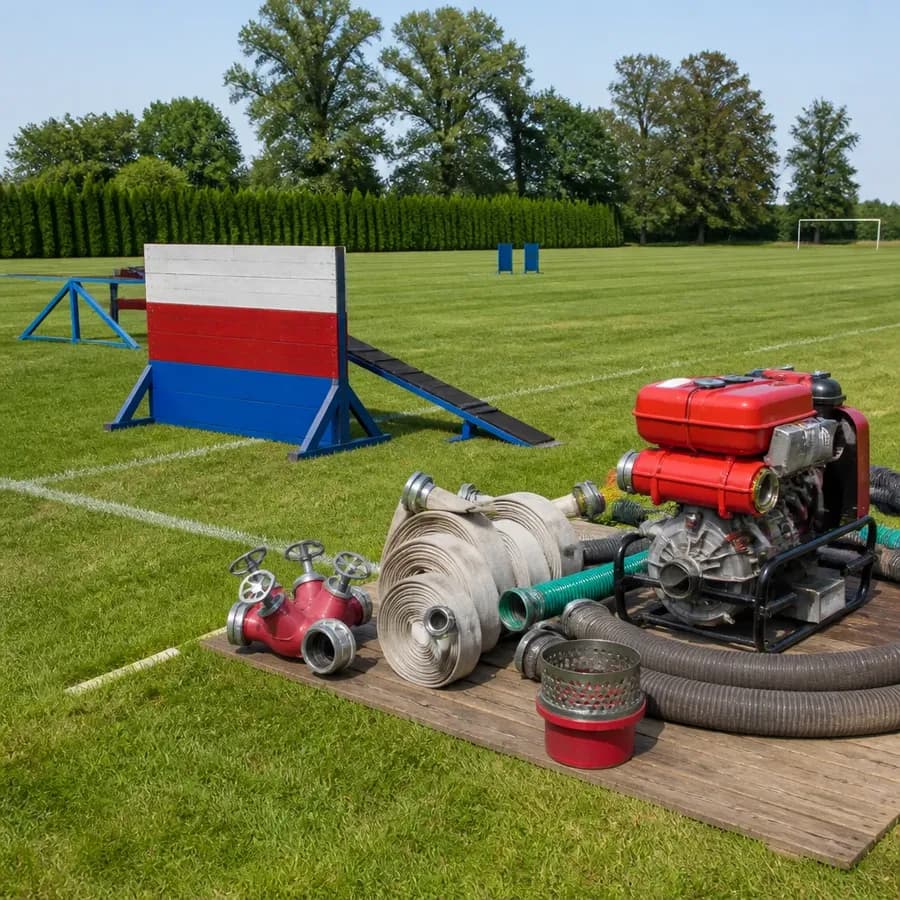 Gminne zawody sportowo-pożarnicze w Sokolnikach