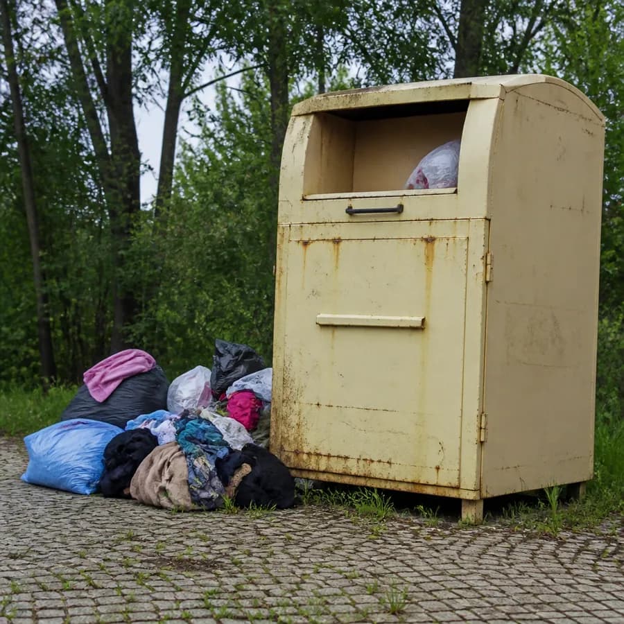 Gmina Wieruszów wzywa do usunięcia nielegalnych kontenerów na odzież