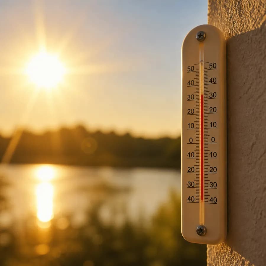 Ostrzeżenie meteorologiczne dla powiatu wieruszowskiego: Prognozowane są wysokie temperatury