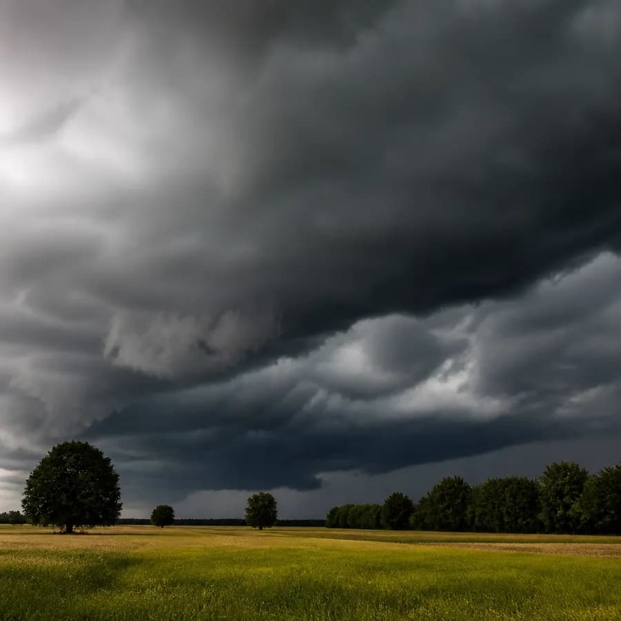 Ostrzeżenie meteorologiczne przed nawałnicami w powiecie wieruszowskim