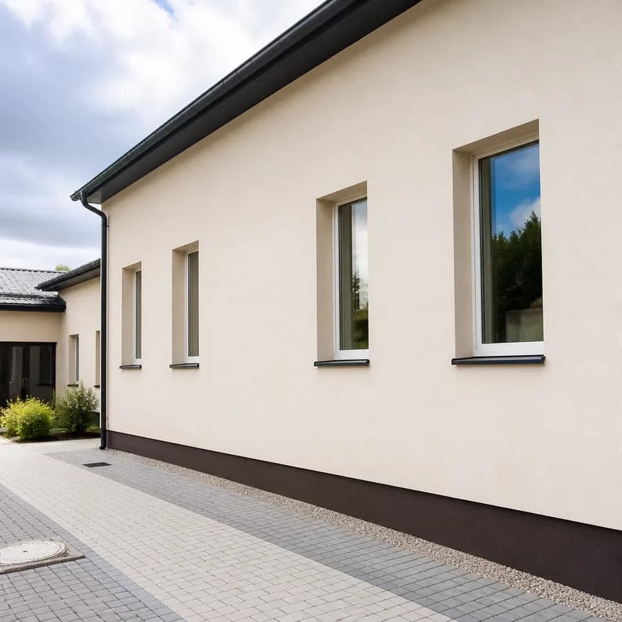 Czyste ściany przychodni w Galewicach. Zakończono mycie i impregnację elewacji