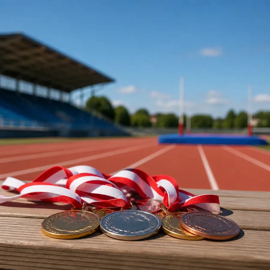 Młodzi lekkoatleci z Wieruszowa z bogatym dorobkiem medalowym po pierwszej części sezonu