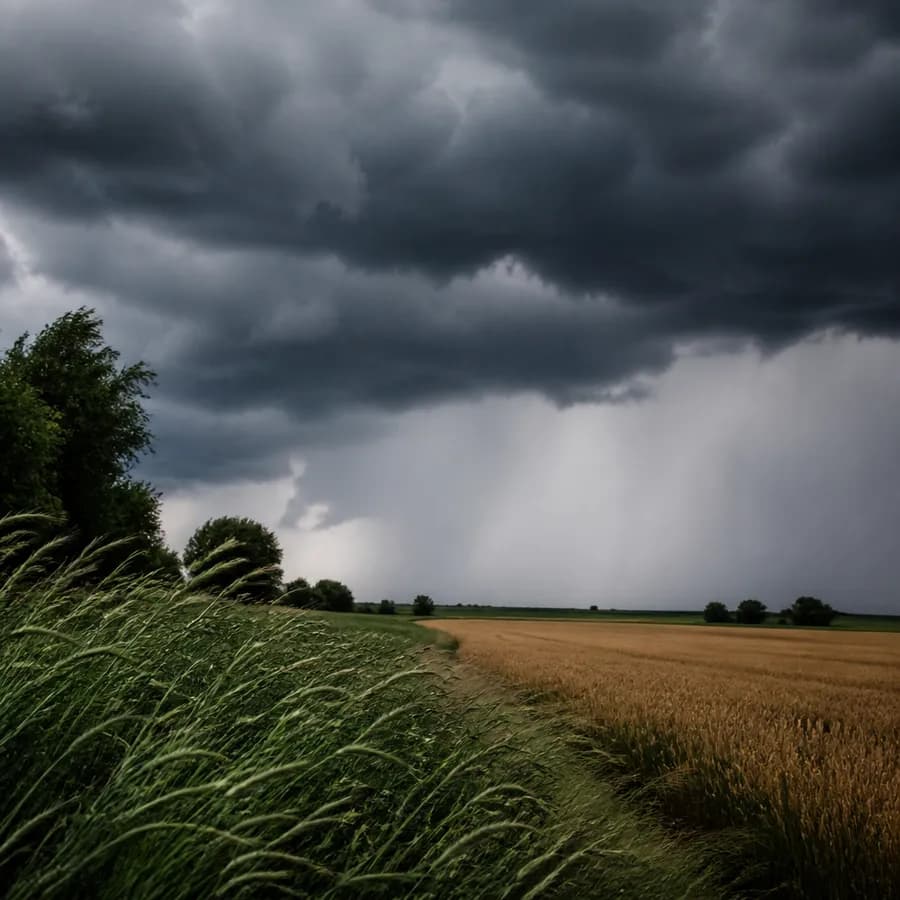 Ostrzeżenie meteorologiczne dla powiatu wieruszowskiego. Możliwe groźne porywy i burze