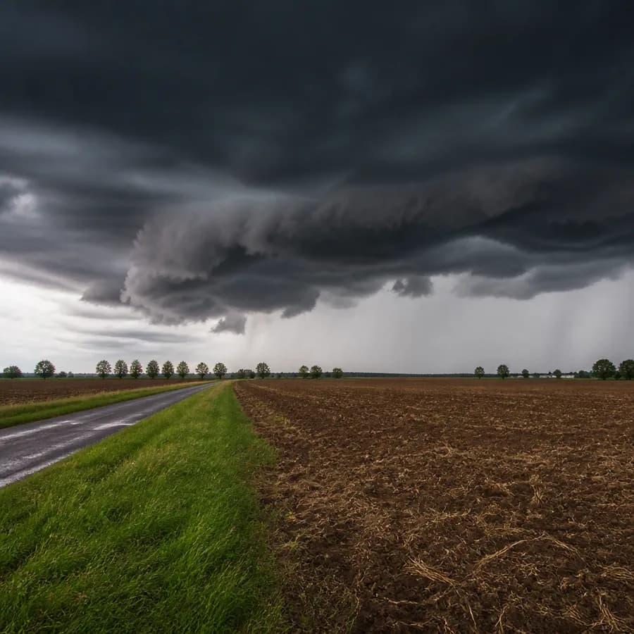 Alert pogodowy dla powiatu wieruszowskiego. Synoptycy ostrzegają przed nawałnicami i gradem