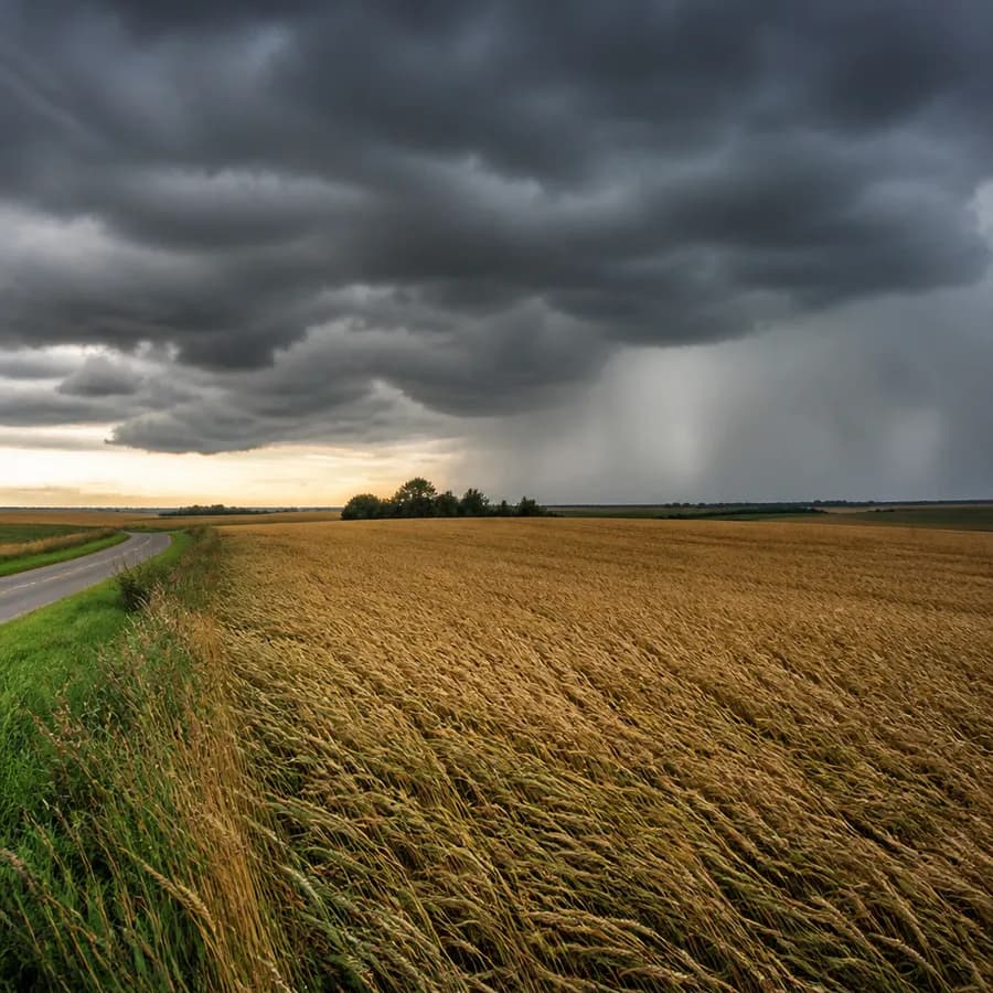 Alert pogodowy dla powiatu wieruszowskiego. Synoptycy ostrzegają przed ulewami i burzami