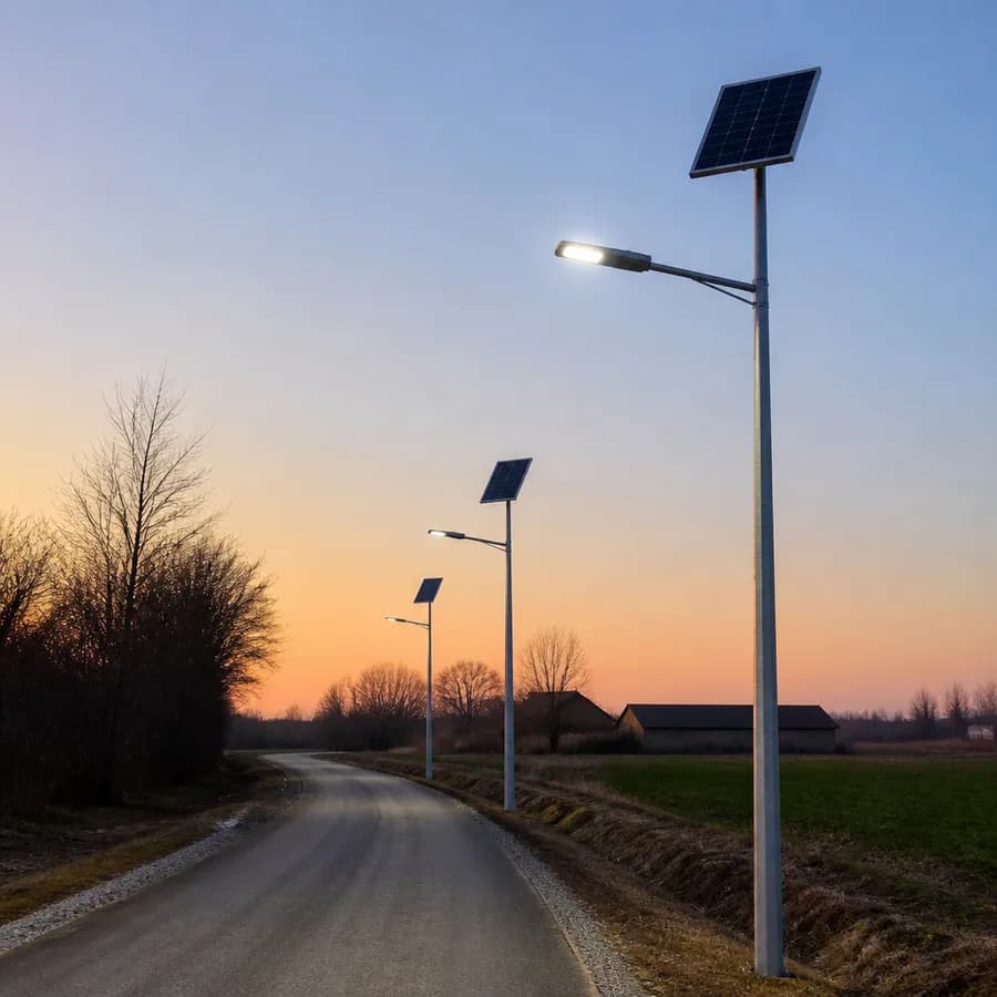 Nowe oświetlenie solarne w Teklinowie. Trzy latarnie poprawią bezpieczeństwo